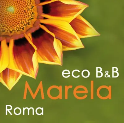 a picture of a flower with the words eco bcario marica at Eco B&B Marela in Rome