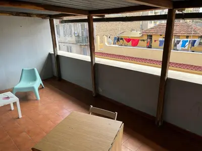 a room with a view of a toy train at Old Bakery Rome Suites & Apartments in Rome