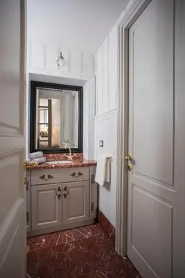 a bathroom with a sink and a mirror at Roma Fontana di Trevi in Rome