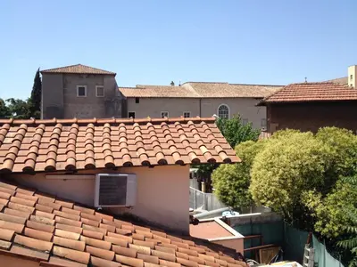 a view of a roof of a house at San Paolo Guest House in Rome
