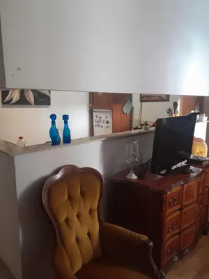 a room with a desk with a chair and a computer at Esquilino Confort Roma in Rome