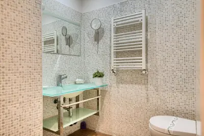 a bathroom with a sink and a toilet at Vatican Treasure in Rome