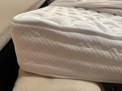 a close up of a white mattress on a bed at Aurelia Relax Apartment in Rome