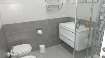 a bathroom with a toilet and a shower at Bed&bookofrome in Rome