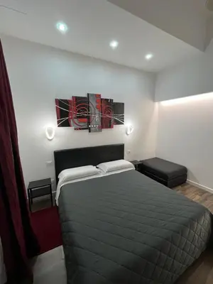 a bedroom with a large bed in a room at Domus Flavia B&B in Rome