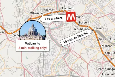 a map of the united states with the capitol at Lovely 5 min walk to Saint Peter Basilica in Rome