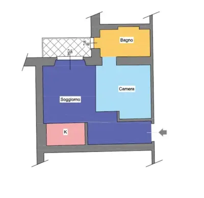 a floor plan of a building at VIA VENETO SUITE 104 in Rome