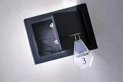 a small black box with a price tag in it at B&B Best Pantheon in Rome