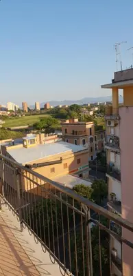 a view from the balcony of a building at Pigneto Suite appartamento 50 m da metro C in Rome