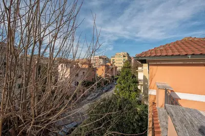a view of a city from the balcony of a house at A Vinicius et Mita in Rome