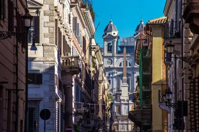 a view of a city street with buildings at Navona White Apartment in Rome