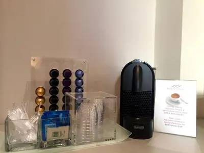a counter top with a blender and other items at B&B Best Vatican in Rome