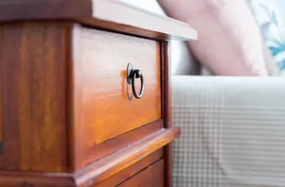 a close up of a wooden box with a knob at Torripa Group - Trastevere in Rome
