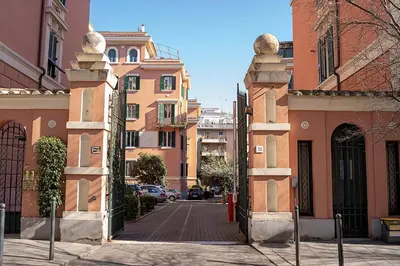 a city street with buildings on the side of a road at Il Bonsai B&B in Rome