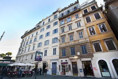 a large building on the side of a street at Arenula Luxury Apartment in Rome