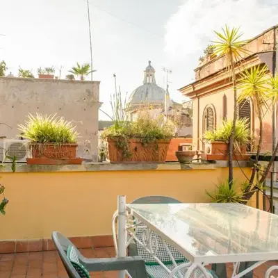 Coliseum top floor with terrace and view