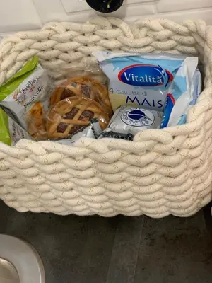 a basket with food and other items in it at Home Vatican Star in Rome