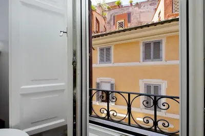 a view from a balcony of a building at Youroom Carrozze in Rome