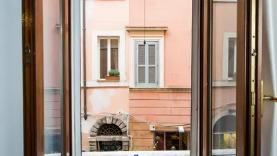 a view of a building from a window at Rental in Rome Scala Deluxe in Rome