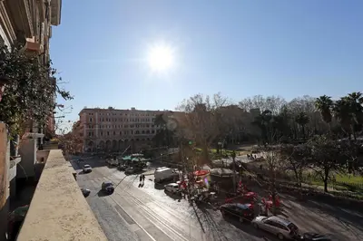 a view of a city street with cars on the road at Mr Frills in Rome