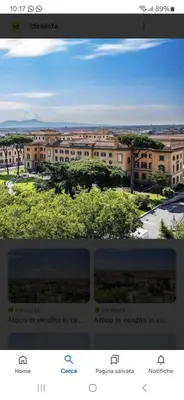 a screenshot of a website with a view of a building at CASA ARIEL in Rome