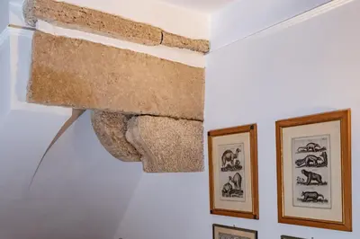 a ceiling that has been ripped out of a room at Campo de' Fiori Cozy Nest in Rome