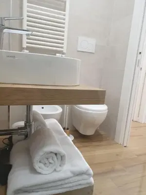 a bathroom with a sink and a toilet at T&T Luxury Home Rome int 4 in Rome