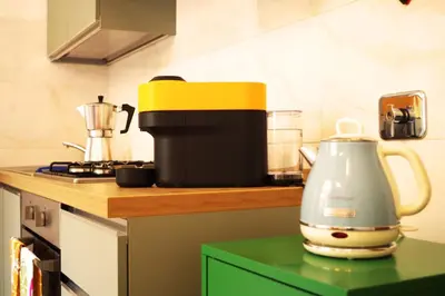 a tea kettle on a counter in a kitchen at Residenza San Pietro in Rome