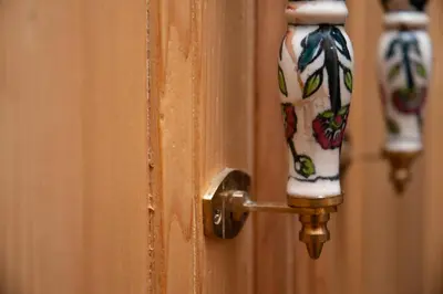 a close up of a door with a knob at Dillo Suites in Rome