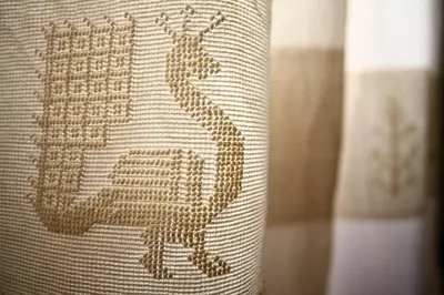 a vase with a giraffe painted on it at Tata B&B in Rome