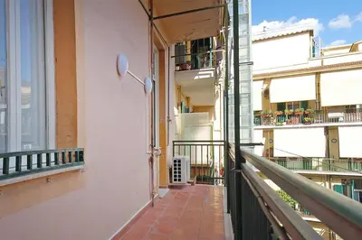 a balcony of a building with a view of a street at Guardabassi Collection - Vatican White by Varental in Rome