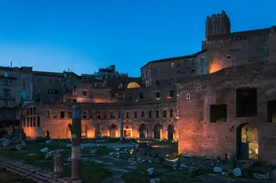 an old building with a cemetery in front of it at Leone in Rome