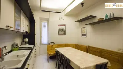 a kitchen with a sink and a counter top at Al Pantheon Con Thomas Mann in Rome