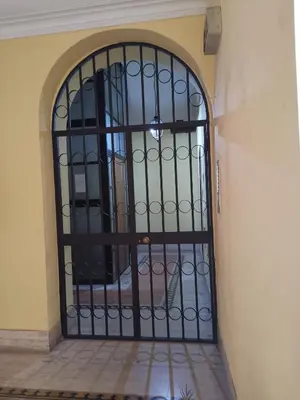 a door with a iron gate in a hallway at Home 103 in Rome