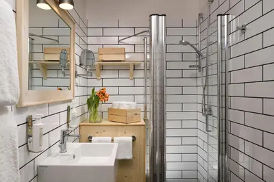 a bathroom with a sink and a mirror at Piazza del Popolo Boutique Home in Rome