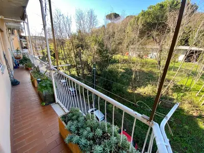 a balcony of a house with plants on it at Casa Alberto in Rome