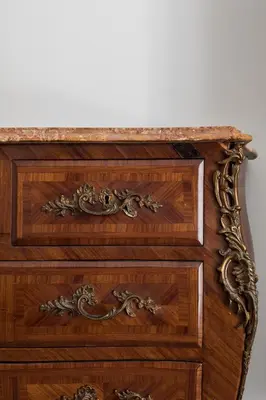 a wooden dresser with a marble counter top at Nobile Casa St.Maria in Rome