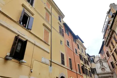 a group of buildings on a city street at Campo dei Fiori Giubbonari Amazing in Rome