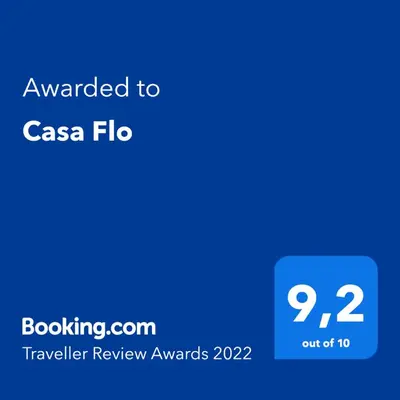 a screenshot of a cell phone with the text awarded to csa flu at Casa Flo in Rome