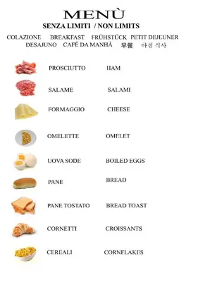 a screenshot of the menu of the mexican food restaurant at Freedom Love B&B in Rome
