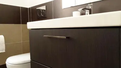 a bathroom with a sink and a toilet at Domus Barberini in Rome