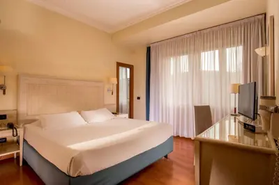 a bathroom with a sink and a toilet and a shower at Best Western Hotel Globus in Rome