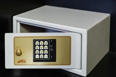 a white microwave oven with the door open at Residenza A -Via Veneto Fashion Rooms -self check-in in Rome