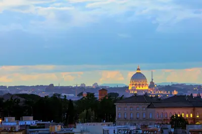 a view of the domes of a building with a dome at Best Western Hotel Piccadilly in Rome