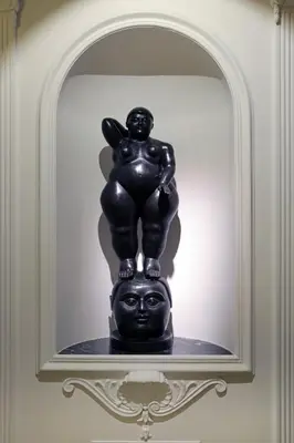 a statue of a boxing man on top of a head at Hotel Barberini in Rome