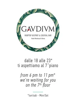 a invitation to a party with a laurelreath frame at Hotel Montecarlo in Rome