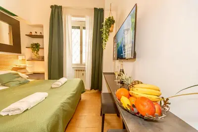 a bathroom with a sink and a shower at Internouno in Rome