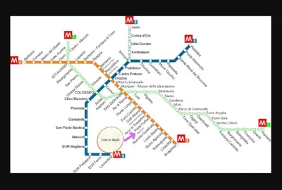 a map of the metro exodus exodus map subway map at CASETTE DEI QUINTILI in Rome