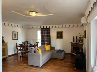 a living room with a couch and a table at A.D. Navona Apartment in Rome