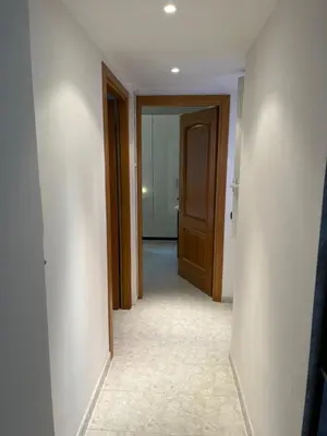 an empty hallway with a door and a room at Red house in Monteverde - Cale 02 in Rome